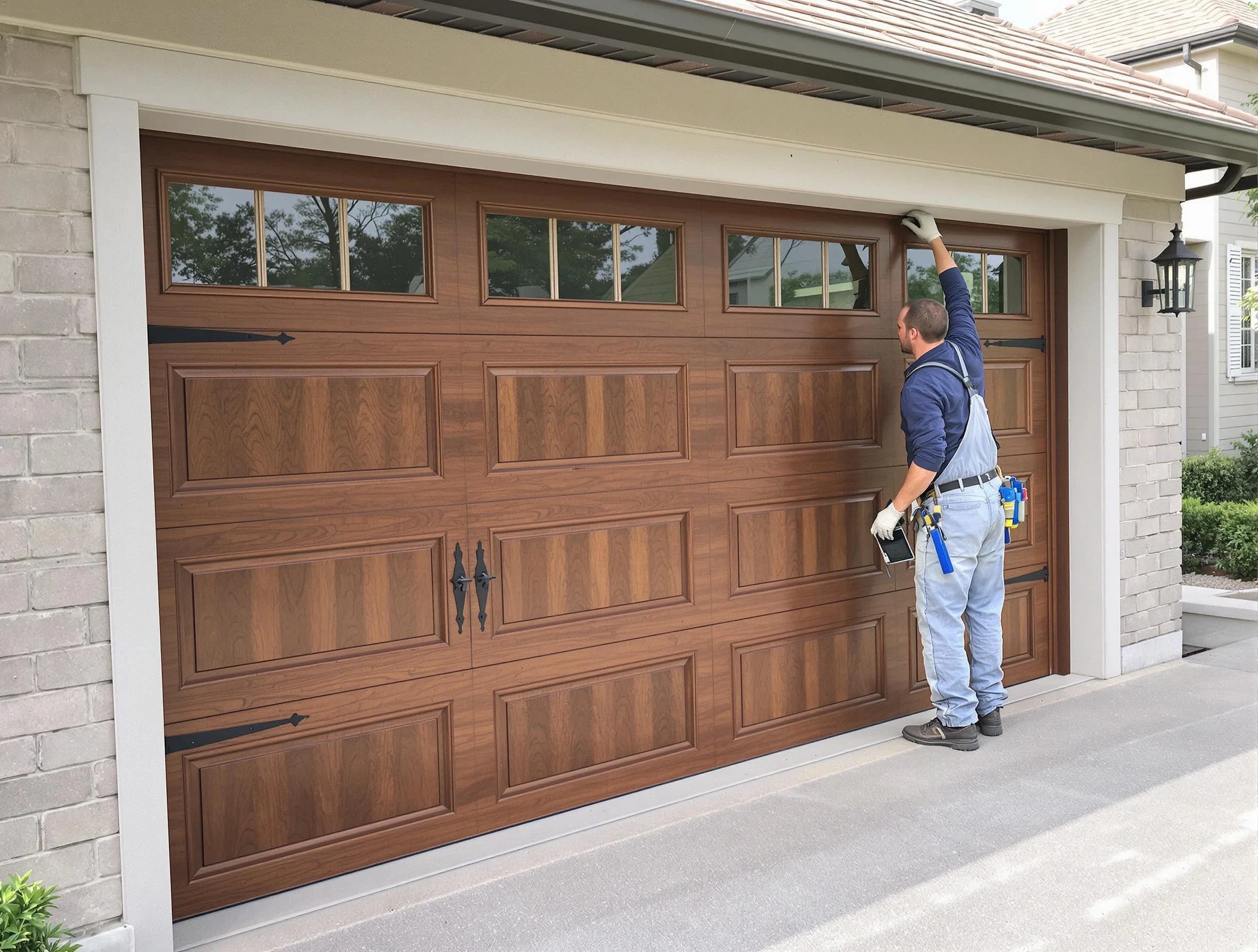 Custom garage door showcase by Childersburg Garage Door Repair in Childersburg