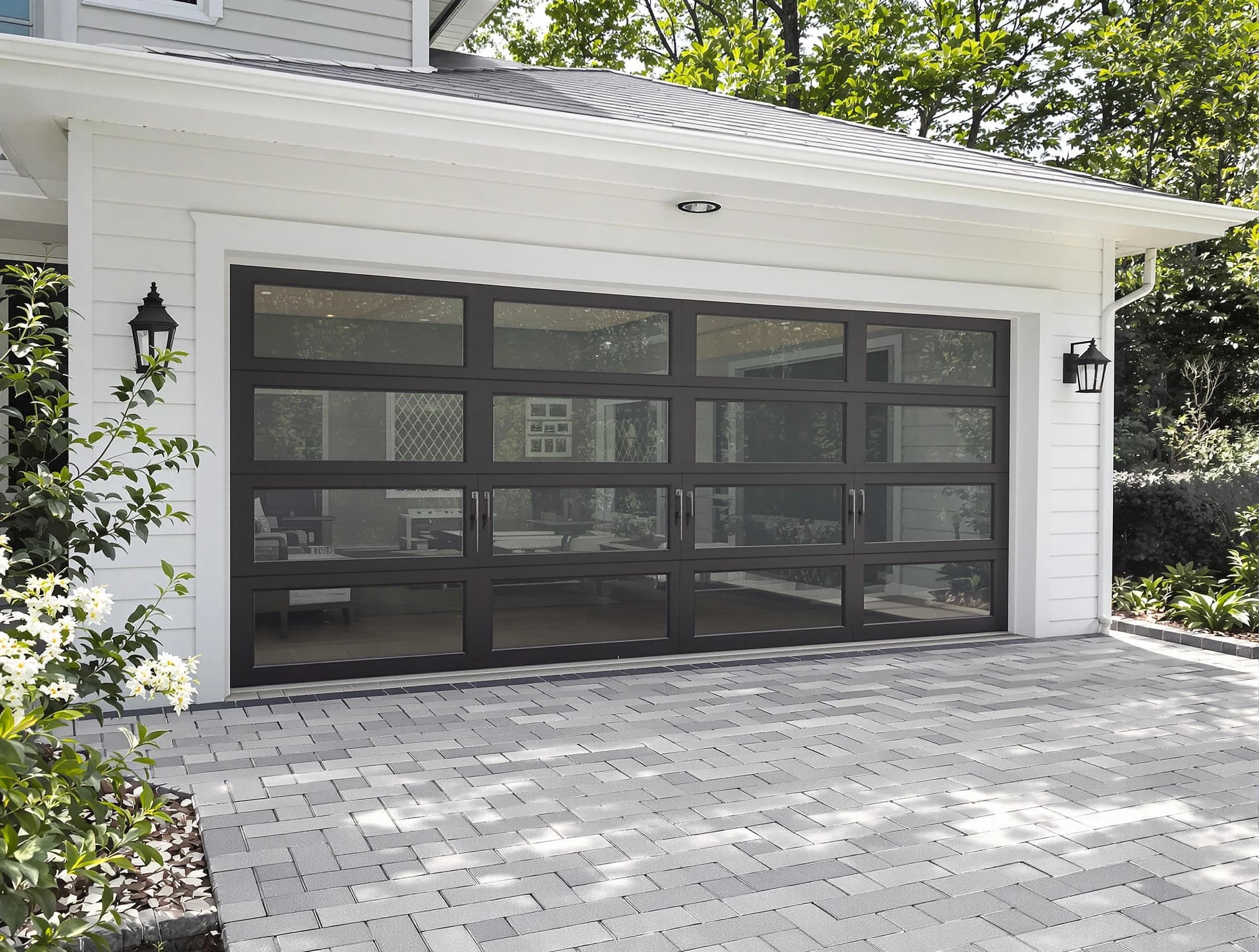Childersburg Garage Door Repair design specialist presenting custom garage door options to Childersburg homeowner