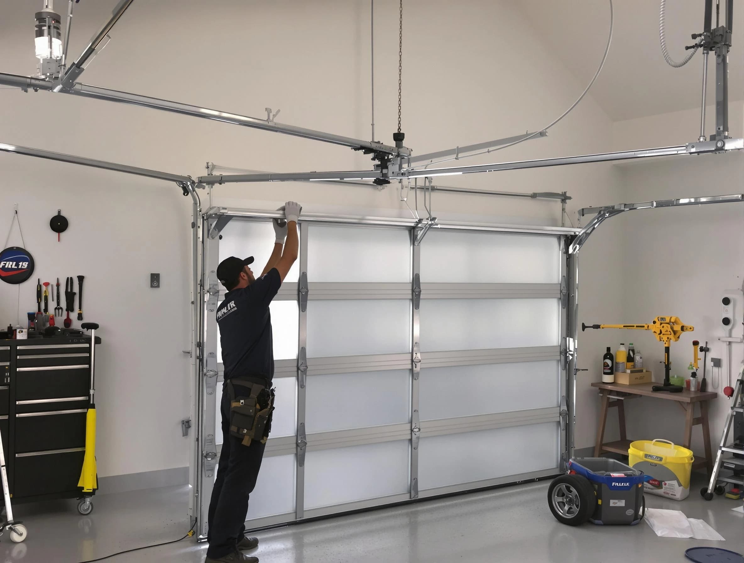Childersburg Garage Door Repair certified team performing precision garage door installation in Childersburg