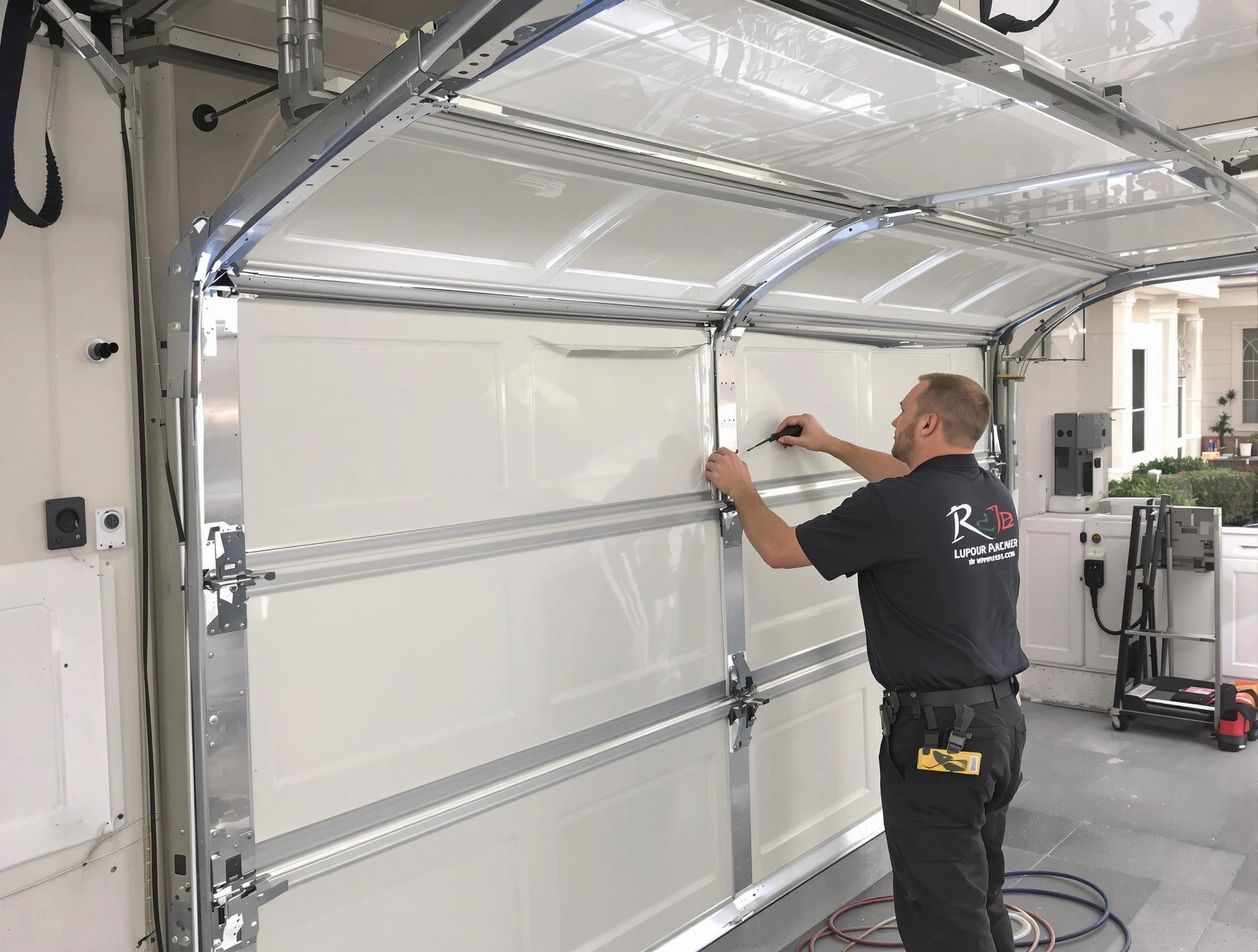 Childersburg Garage Door Repair professional performing panel repair in Childersburg