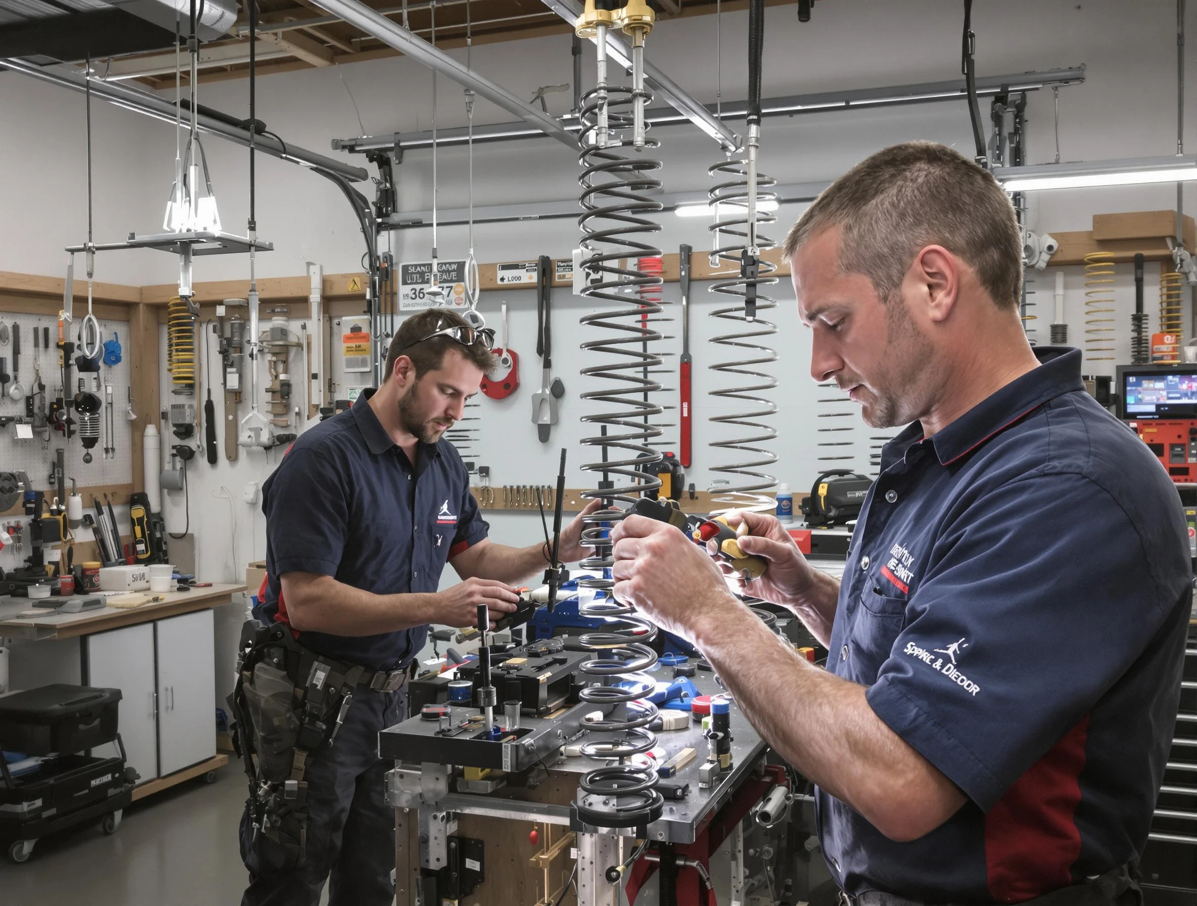 Garage door spring repair service by Childersburg Garage Door Repair in Childersburg